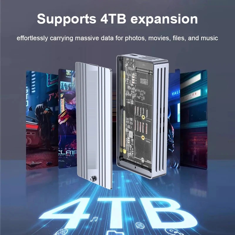 USB4 40Gbps M.2 NVMe SSD Enclo - огляд і ціна Thunderbolt 4 External Ssd 4Tb