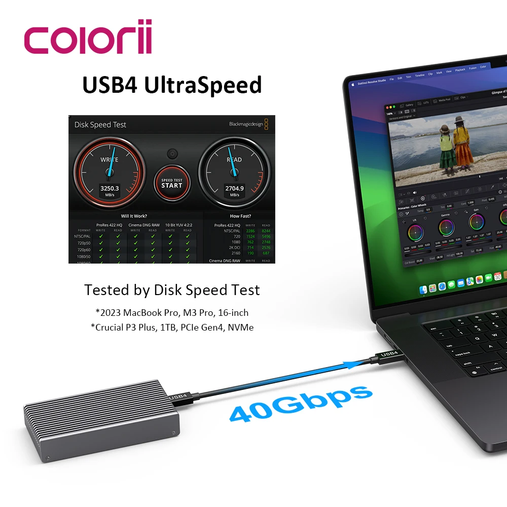 40Gbps USB4 M.2 NVMe SSD Enclo - огляд і ціна Usb4 40Gbps External Ssd 8Tb
