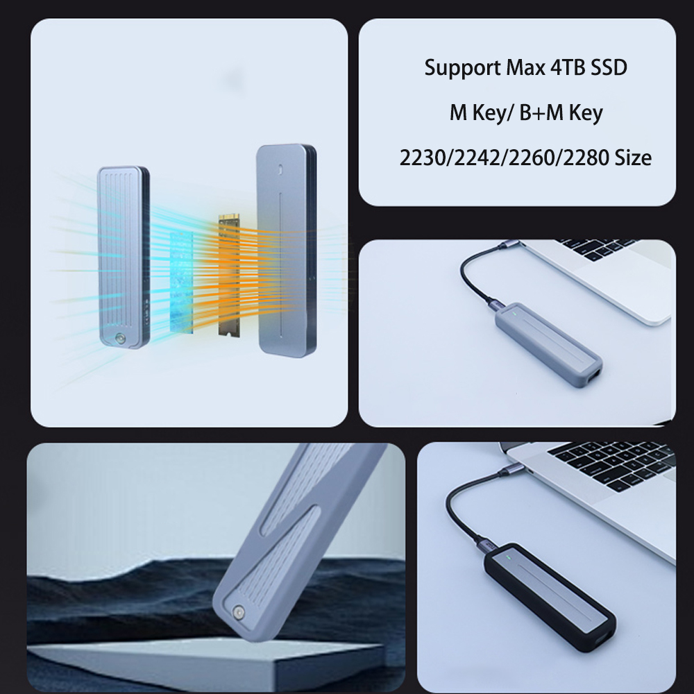 20Gbps 10Gbps M2 SSD Enclosure - огляд і ціна 8Tb M2 Nvme Ssd