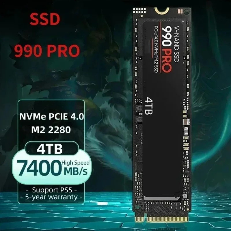 990 PRO Genuine SSD – 512GB/1T - огляд і ціна Pcie 4.0 4Tb 2280 Ssd 7450Mbps